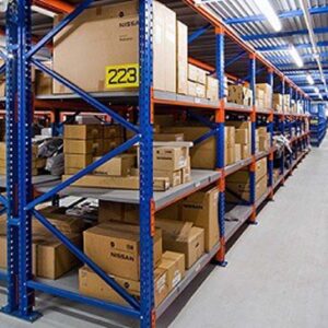 Shelves for goods in 4 floors